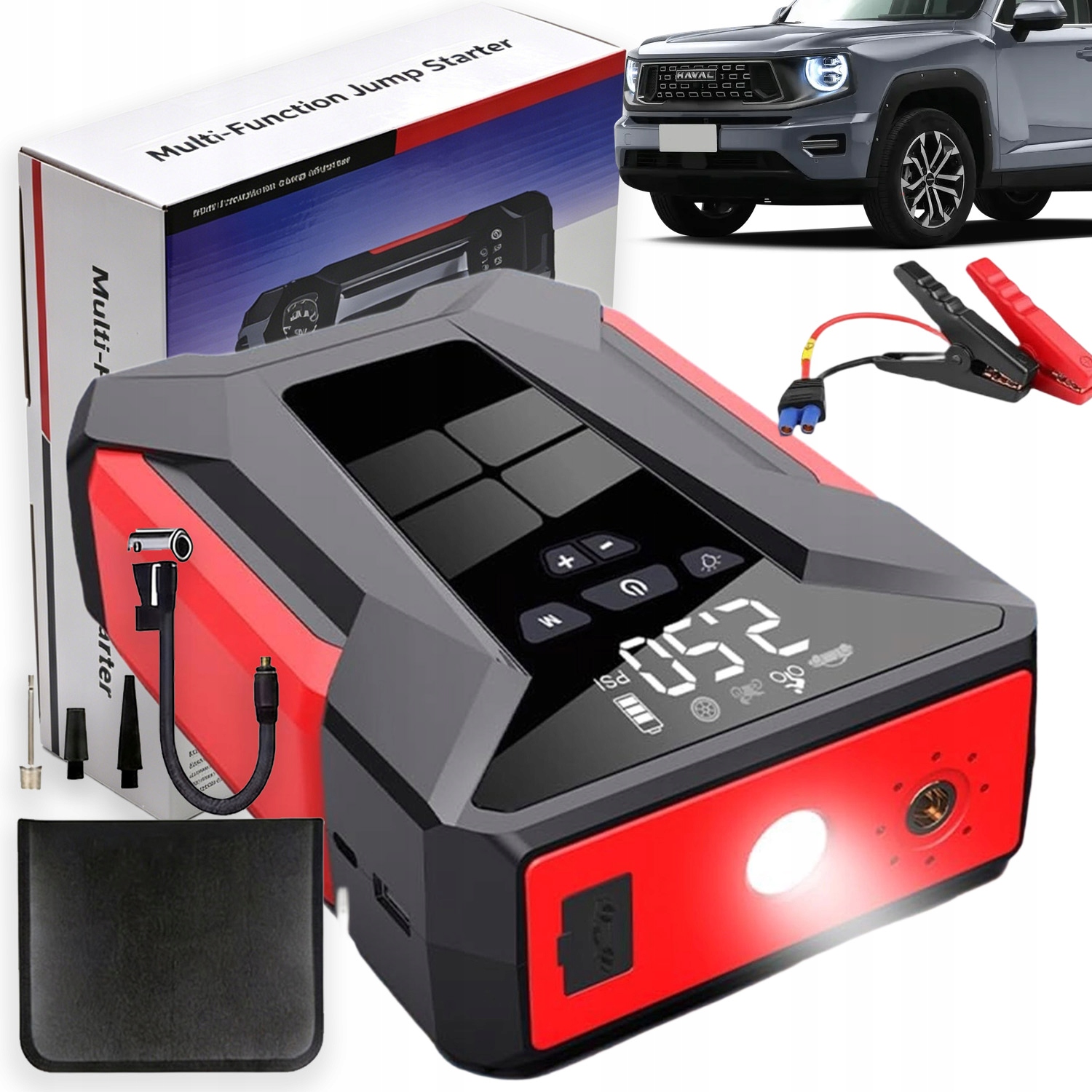 Silná Powerbanka Na Štartovanie Auta Jump Starter Booster 10000 mAh Led