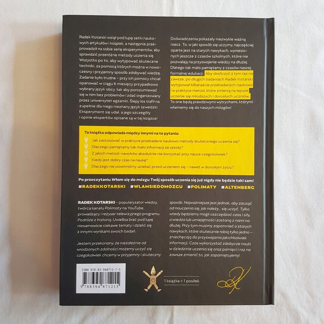 WŁAM SIĘ DO MÓZGU - Radek Kotarski trening pamięci Autor Radek Kotarski