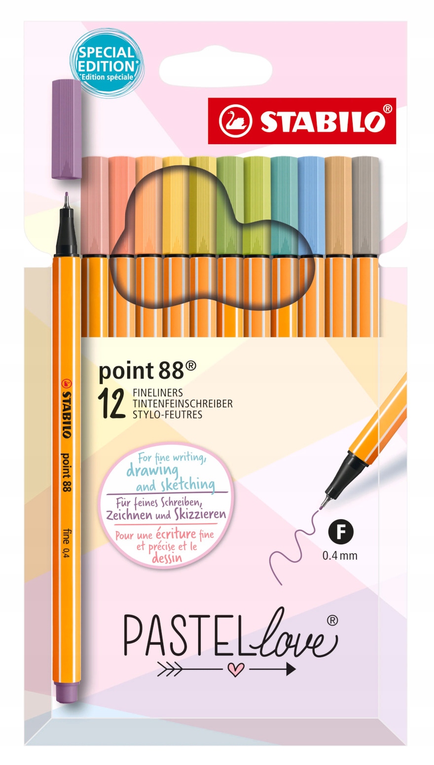 

Cienkopisy Stabilo Point [12] Pastellove