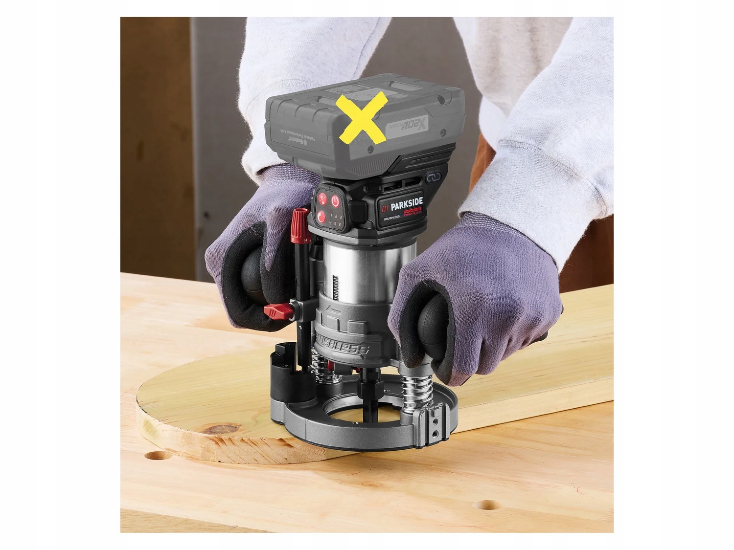 PARKSIDE PERFORMANCE Акумуляторний фрезер PMFAP 20-Li клен MAKITA DRT50 Напруга живлення 20 В