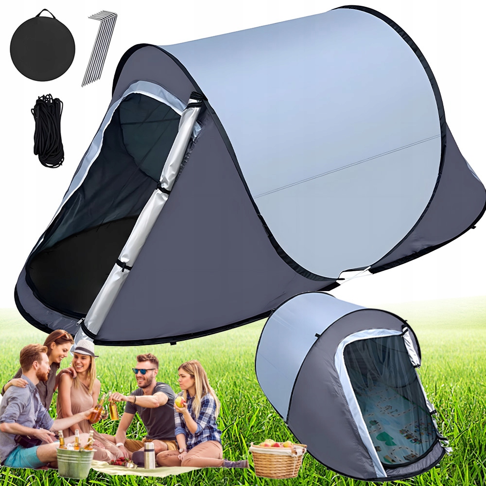 Namiot Automatyczny Dla 1-2 Osób Z Systemem Pop-up Na Plażę Piknik Kemping