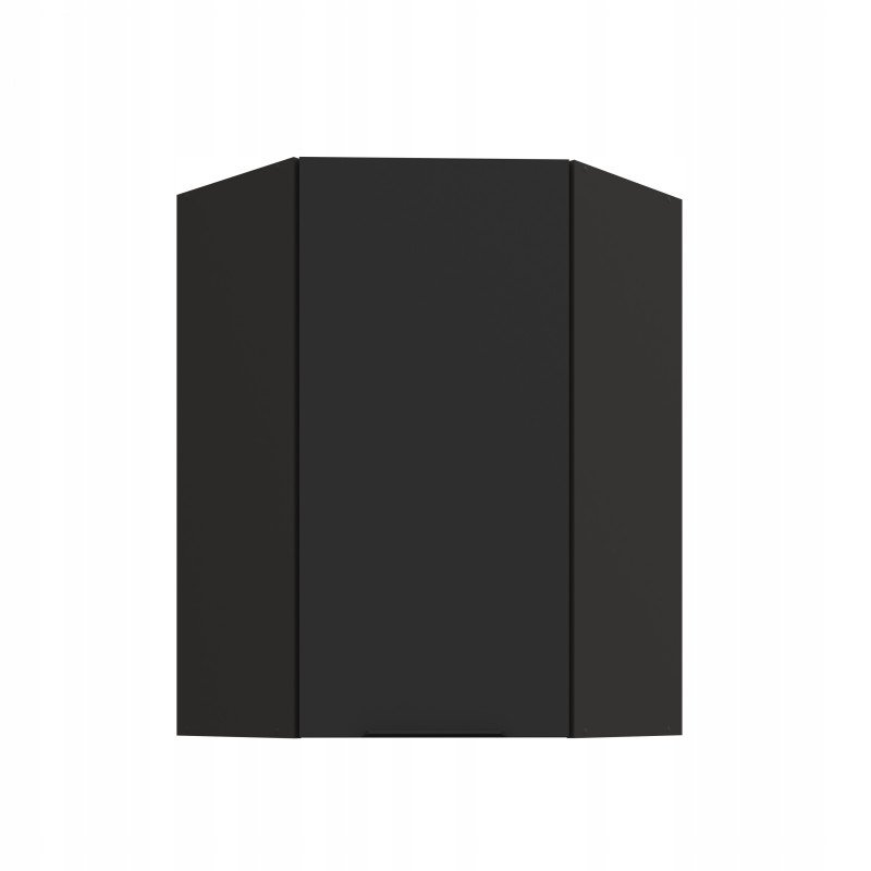Rohová skříňka 60x60x90 45° Modulo černá Afm 3 police