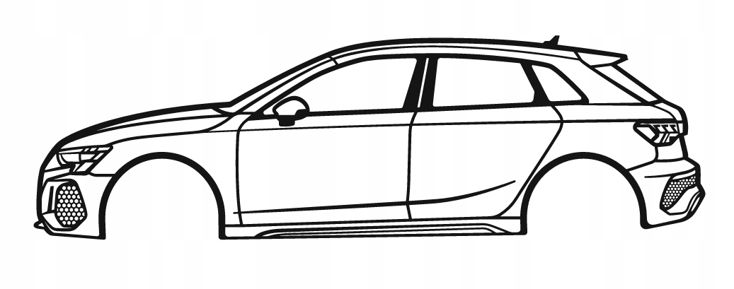 nástěnná dekorace Obraz Auto Audi RS3 2022
