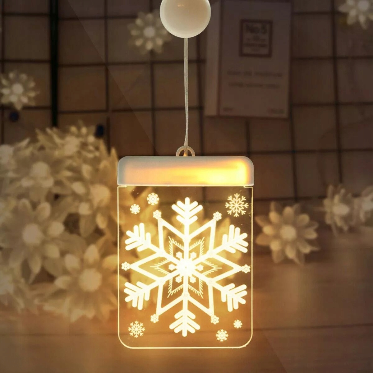 

Witraż Led 3D Ozdoba Na Okno Lampki Choinkowe