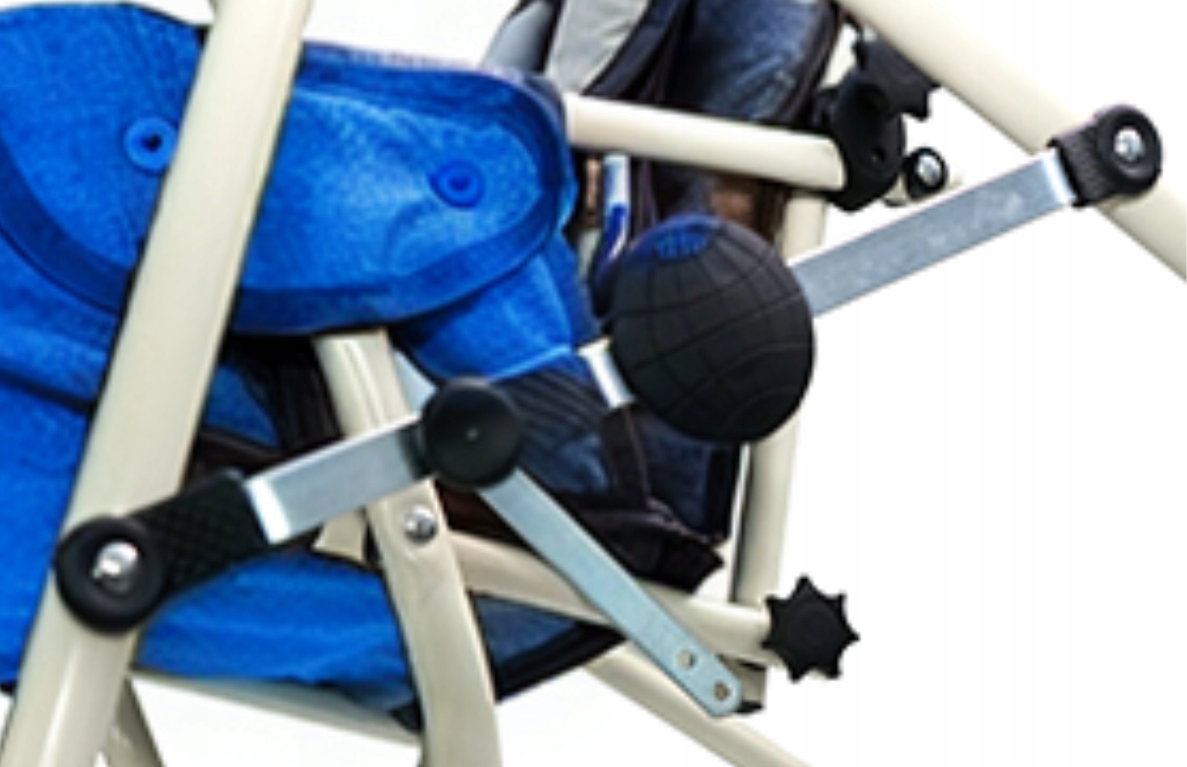 Huśtawka bujaczek dla dziecka wolnostojąca składana niebieski 115 cm 2w1 PL Kolor czarny fioletowy niebieski zielony