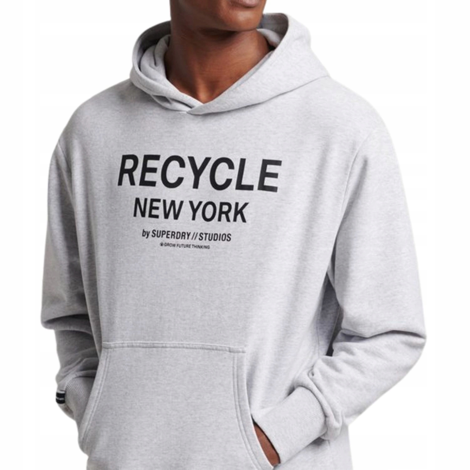 Pánská mikina Superdry City Hood s kapucí , šedá, teplá, módní vel. L/XL