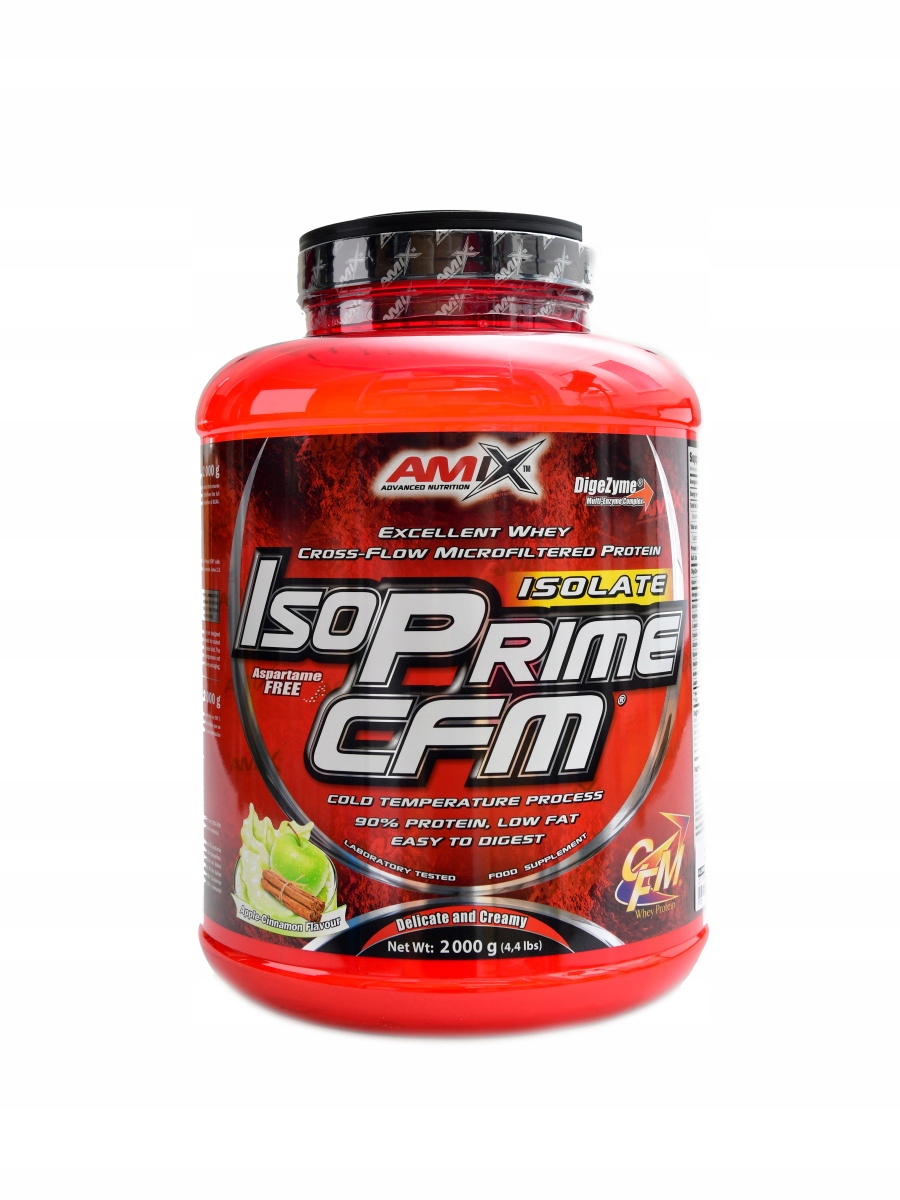 Amix Isoprime Cfm protein isolate 90 2000 g jablko skořice