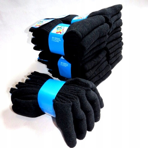 5 par skarpetki czarne KLASYCZNE BAWEŁNIANE ciepłe skarpety męskie FROTTE Zestaw tak