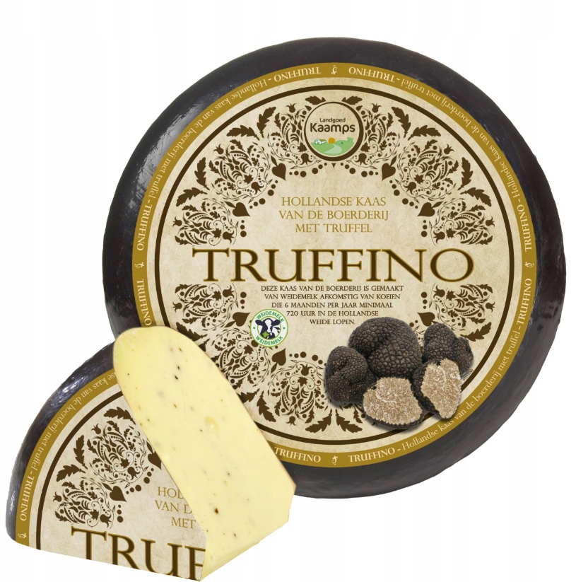 Levně Nizozemský venkovský sýr s černým lanýžem Truffino (kousek cca 500 g)