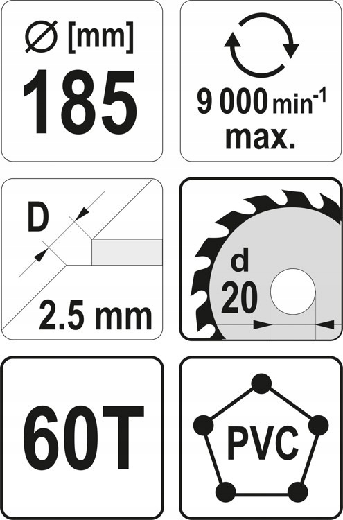 TARCZA CIĘCIA LISTEW PODŁOGOWYCH KORYTEK KABLOWYCH Kod producenta YT-60627