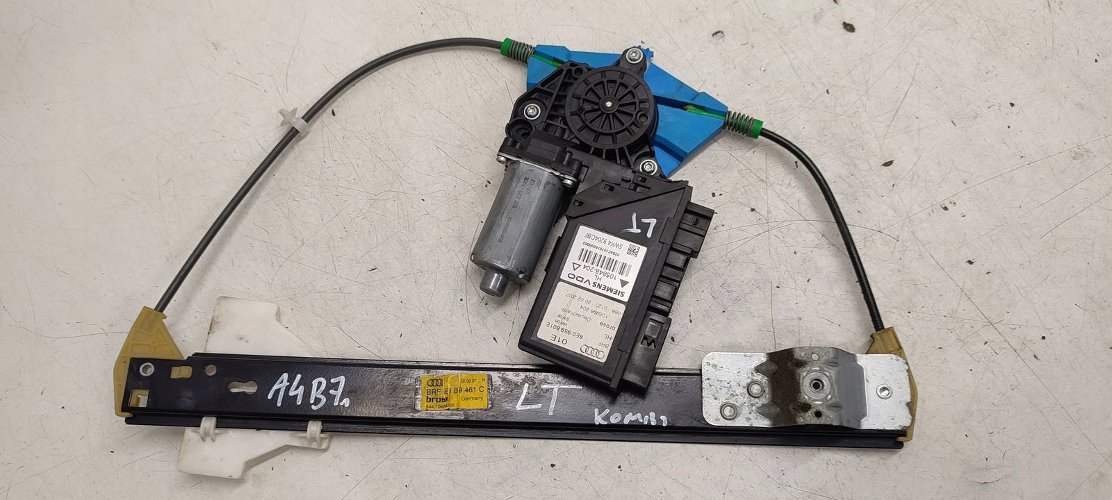 window regulator left rear part mechanism Audi A4 B7 2,7 TDI