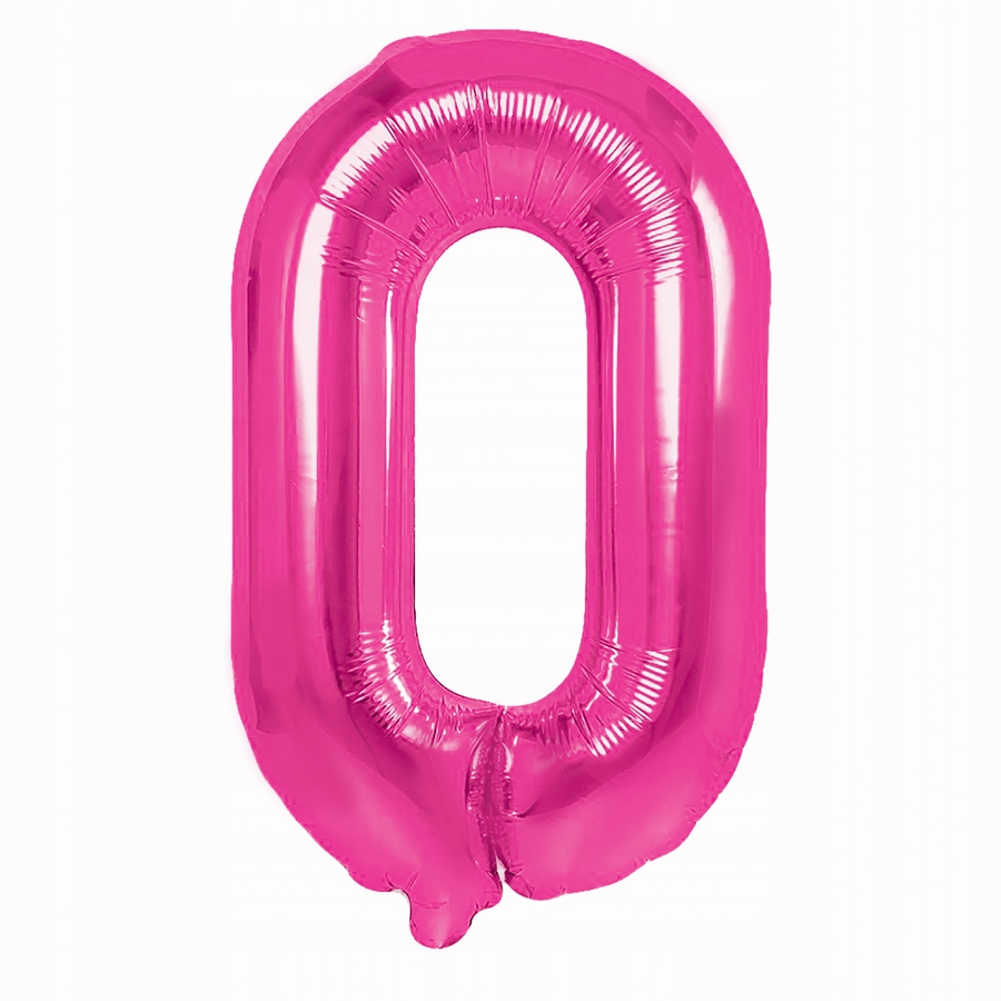 

Balon foliowy Cyfra 0 Ciemnoróżowy Duży 100cm