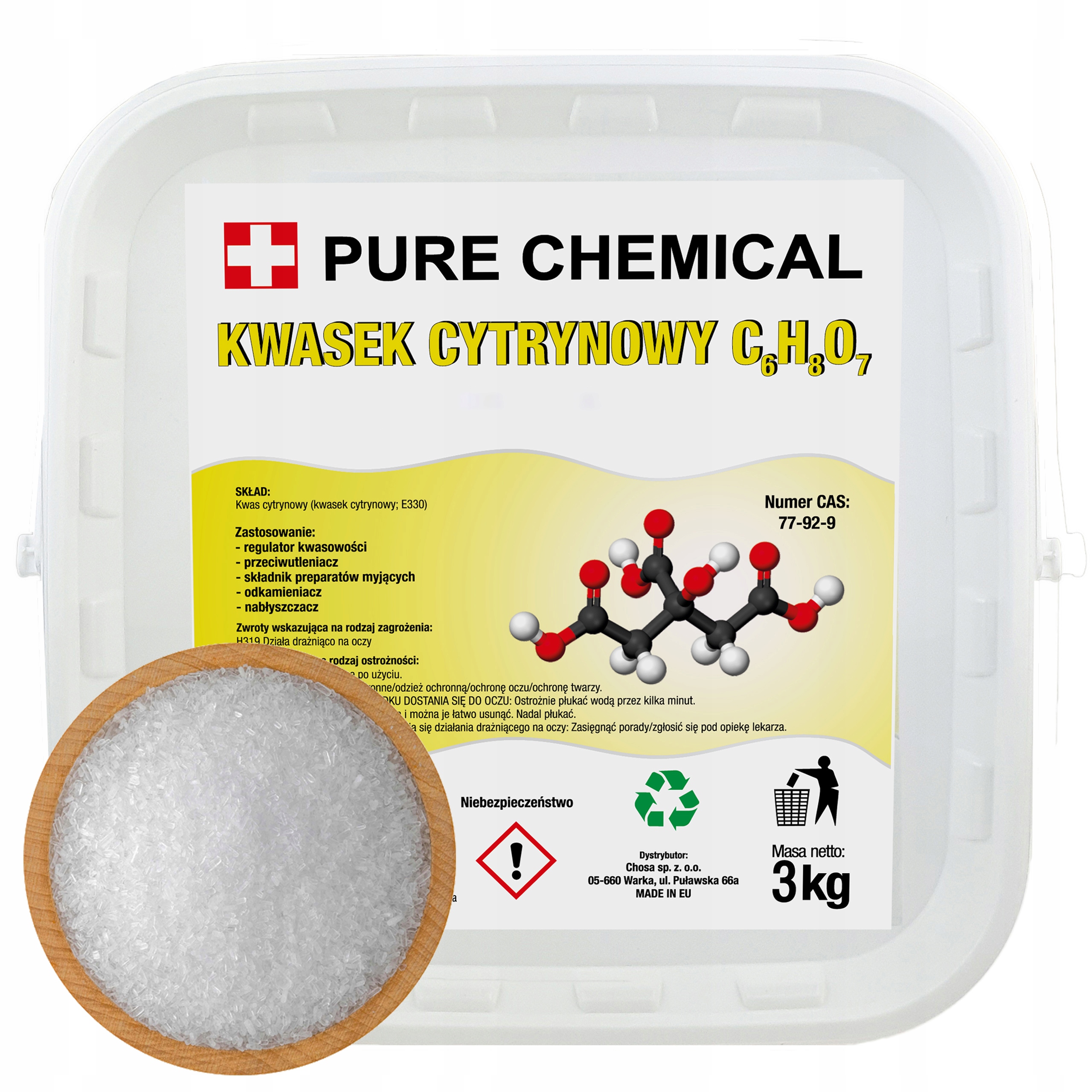 

Kwasek Cytrynowy 3kg