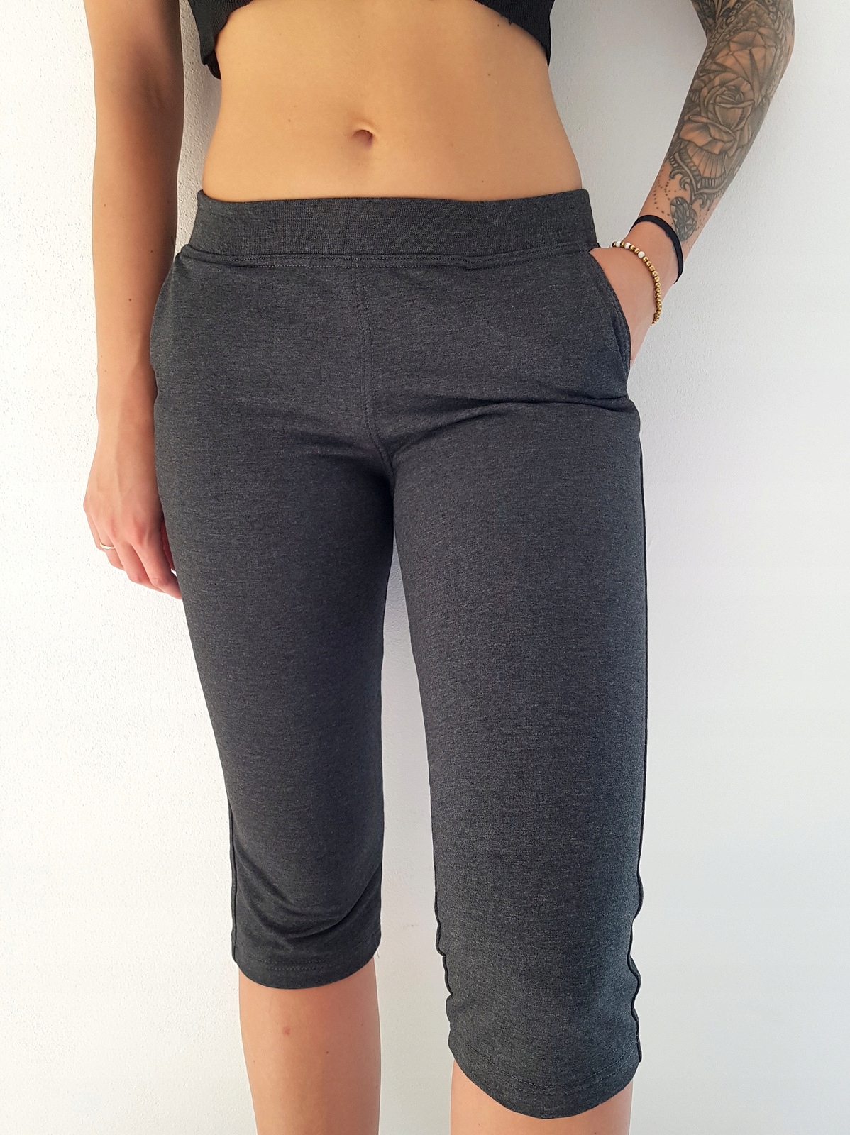 Rybaczki dresowe spodenki krótkie sportowe M Model rybaczki casual