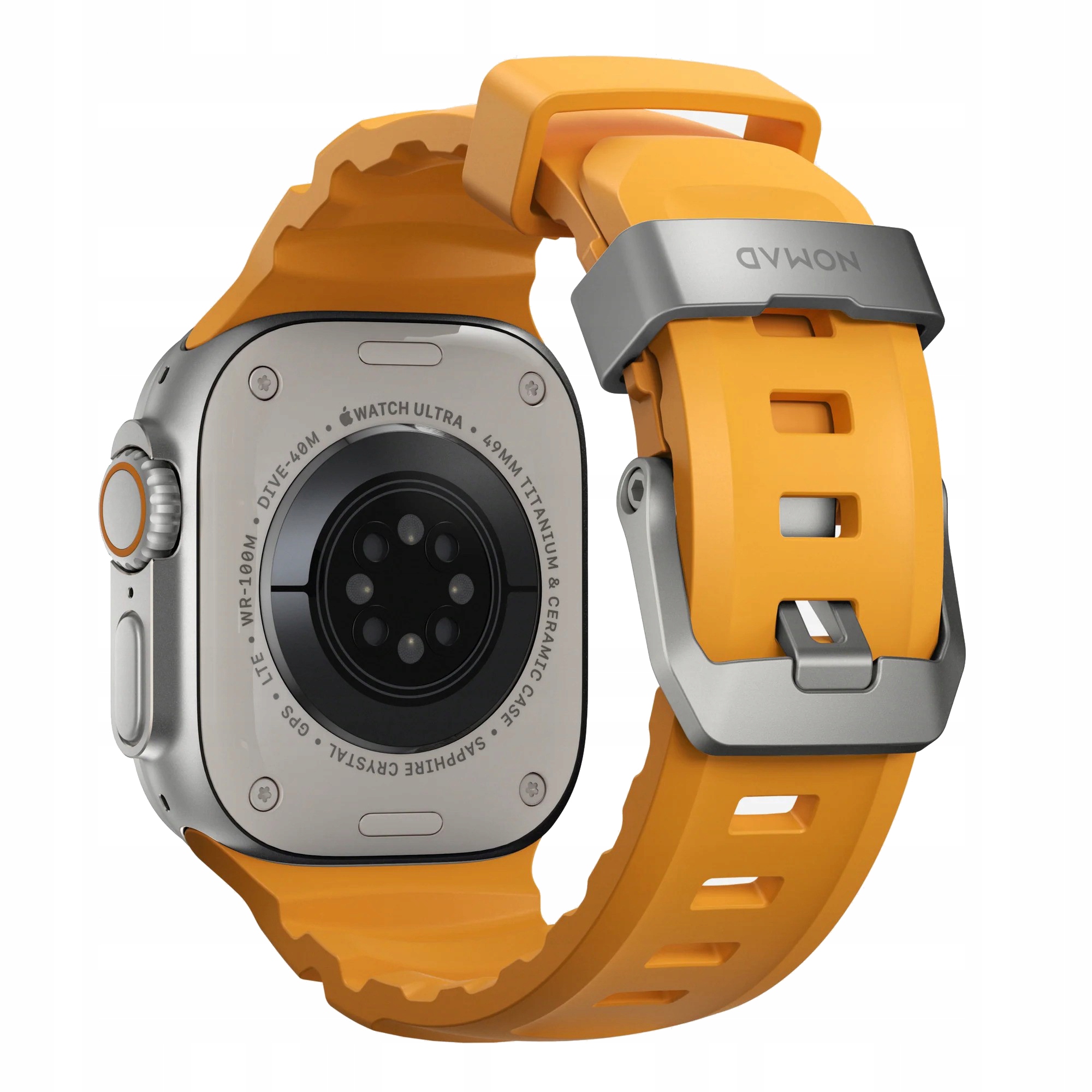 Pásik Nomad pre Apple Watch 4/5/6/7/8/9/SE 44/45 mm, materiál Kfm titán