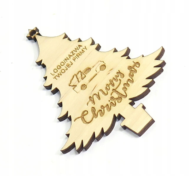 CHOINKA BOMBKA + LOGOTYP NAZWA FIRMY GRAWER MC17 Marka bez marki