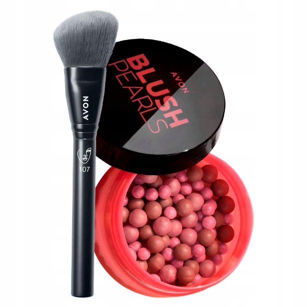Avon sada na obličej růží v perličkách Deep šikmý štětec na konturování