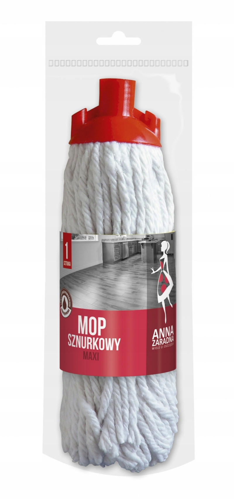 

Mop Anna Zaradna sznurkowy maxi 1szt biały