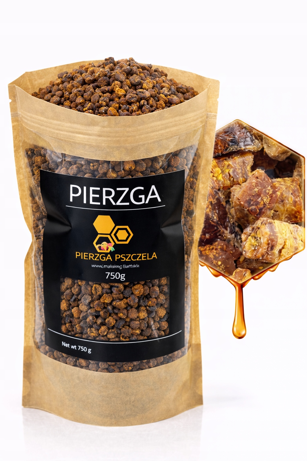 Perga Včelí 750 g 100% pravá a svěží Kujawska