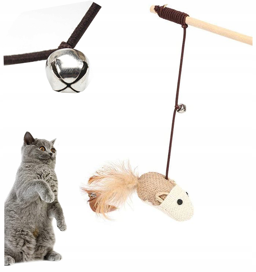 

Zabawka dla kota psa zabawki dla kota wędka pióra