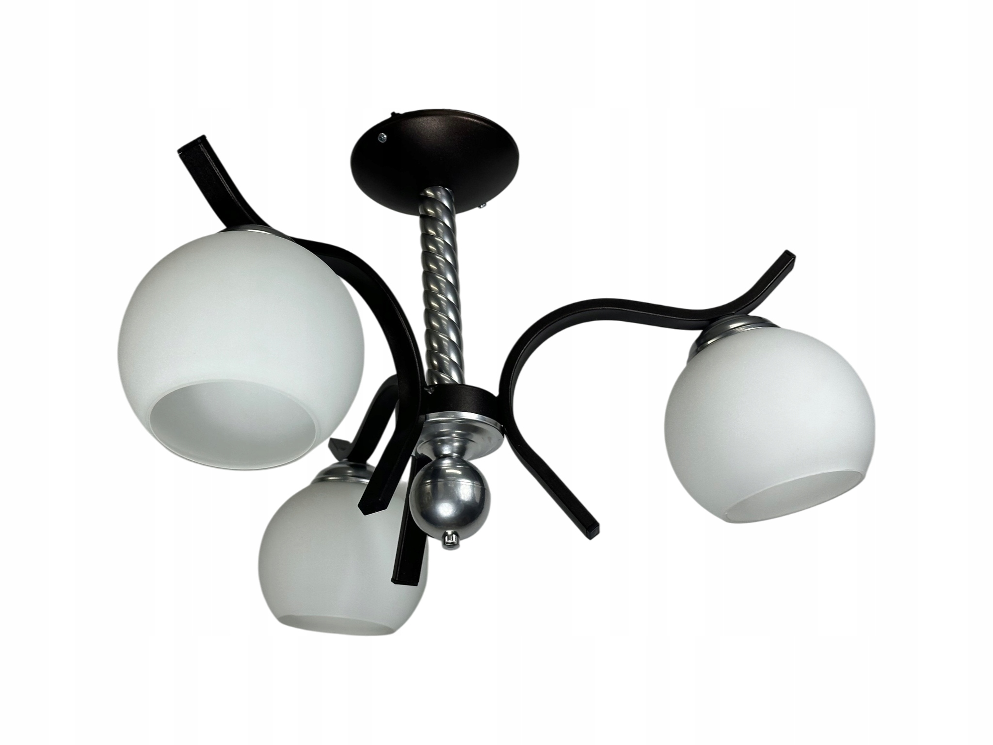 Euro-Lamp Stropná lampa Sofi 3 Bronz Klosz biela guľa 3X60W Výrobca