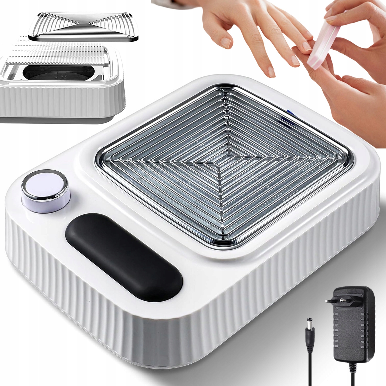 Profesionální Odsávačka Prachu Kazetový Výkonný 80W Manikúra Hybrid Filtr