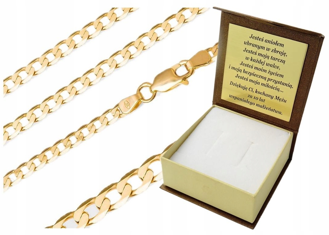 

Łańcuszek Złoty Męski Pełny 585/ 50 CM. Grawer