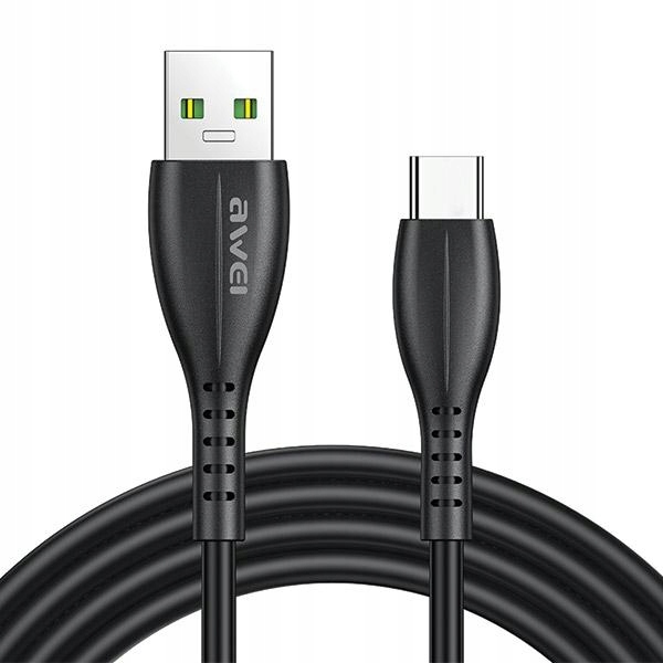 Kabel Awei CL-115T Usb do Usb-c, czarny, wysoka jakość, 1m