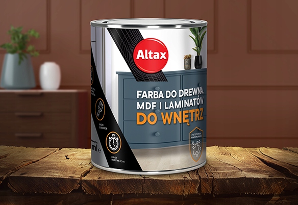 ALTAX FARBA RENOWACYJNA DO WNĘTRZ BIAŁA PÓŁMAT 750ML Marka Altax
