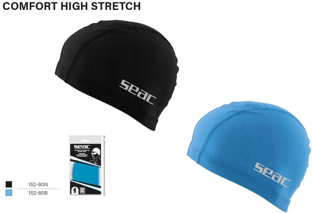 Czepek materiałowy dla dorosłych SEAC HIGH STRETCH COMFORT niebieski Marka Seac
