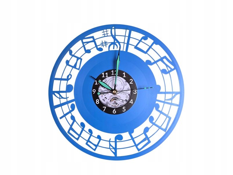 Noty Nástěnné hodiny 9 barev pro výběr Vinylová vinylová deska Dárek k narozeninám