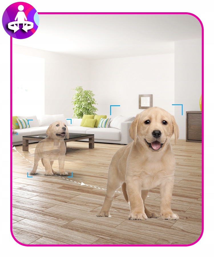 Zestaw monitoringu KAMERA Do PSA KOTA do obserwacji MONITORING DOMU fullHD Obiektyw stałoogniskowy