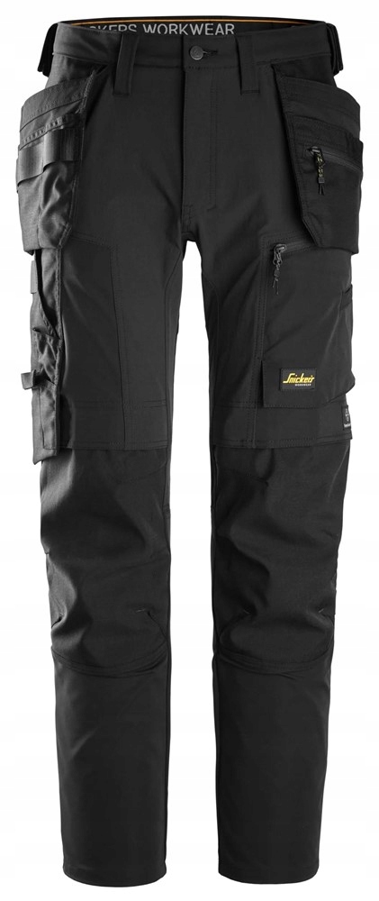 Spodnie robocze Snickers stretch AllroundWork z workami 6218 '46 czarny