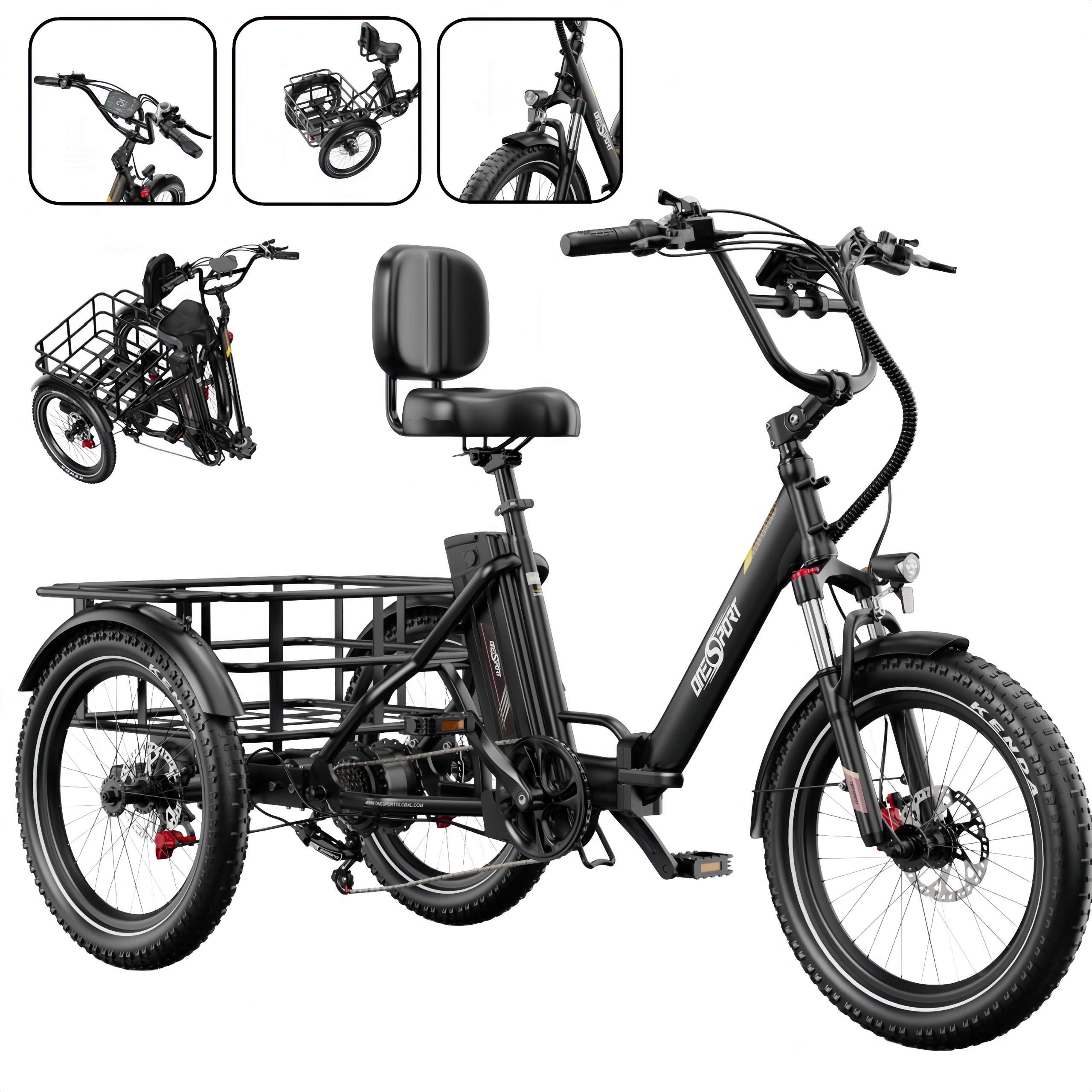 Onesport OT30 Pro Pojazd Elektryczny Składany 500W 48V 18AH90km 25km/h 2026