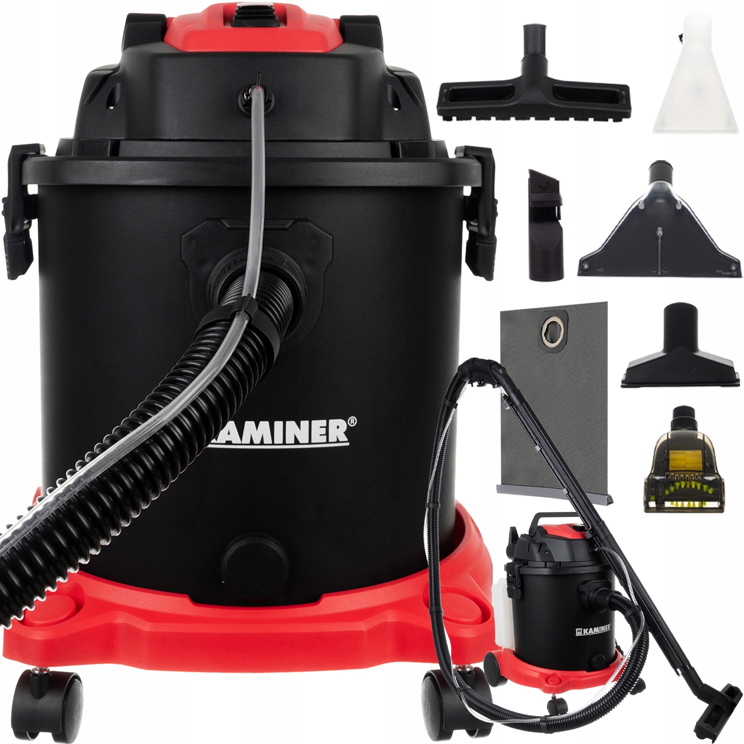 Kaminer MWD211-1600W-20L Vysavač na mokré a suché vysávání 3v1 20l