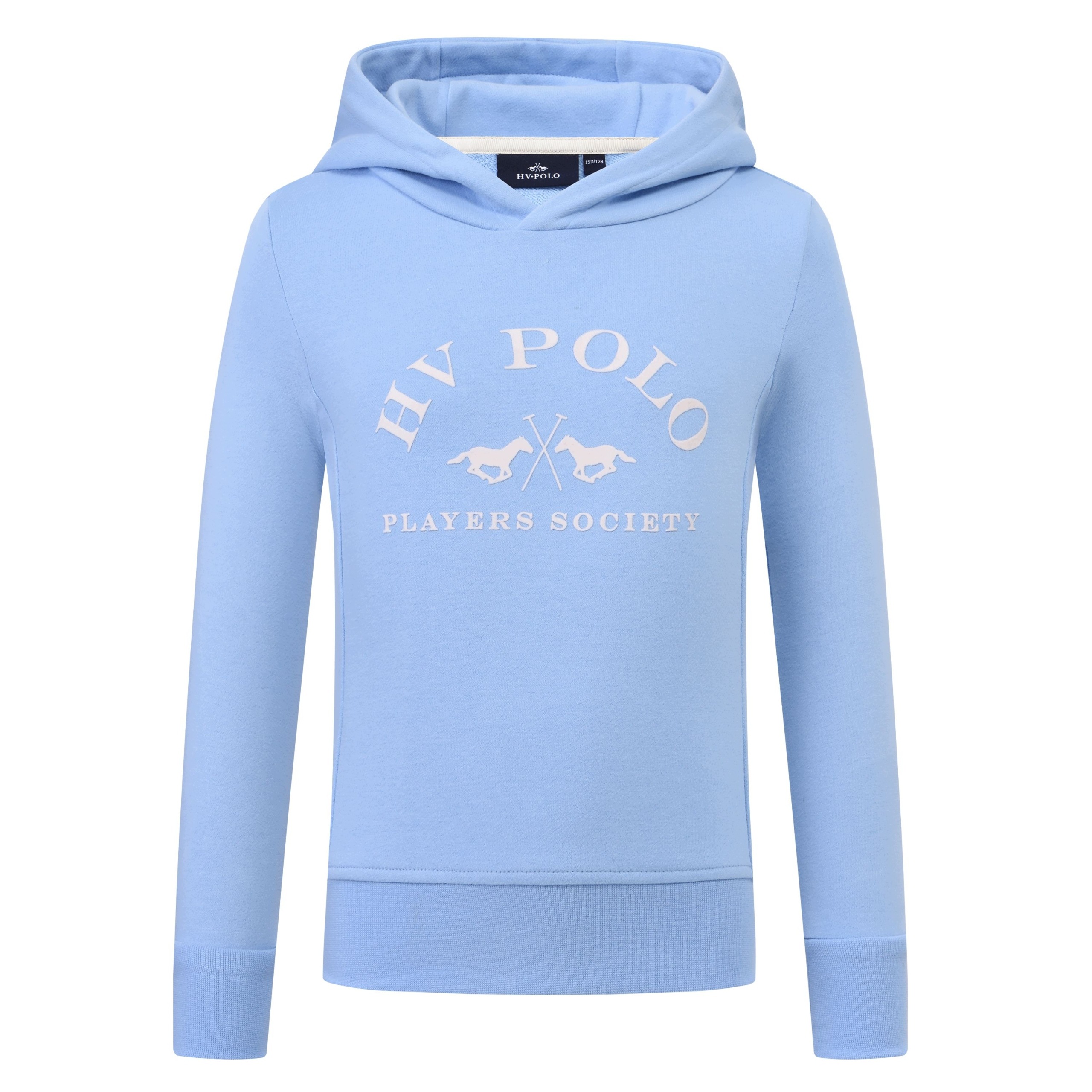 Bluza jeździecka Hv Polo HVPJewel młodzieżowa z kapturem niebieski 152