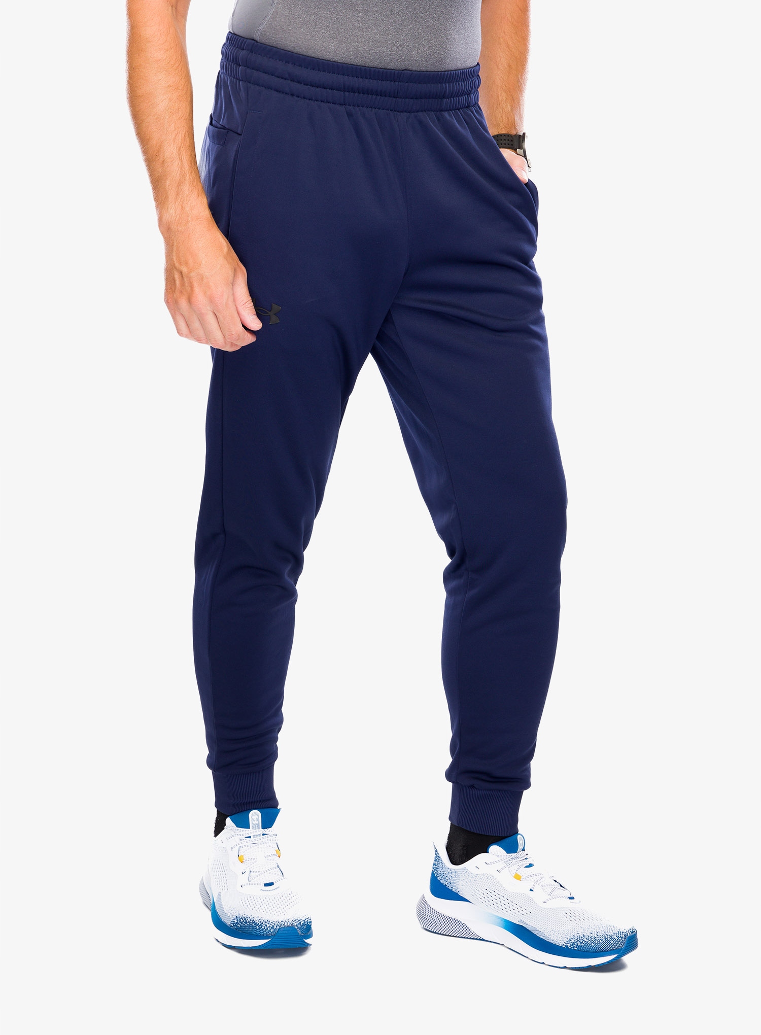 Flísové tepláky Under Armour Armor tmavě modrá/černá S