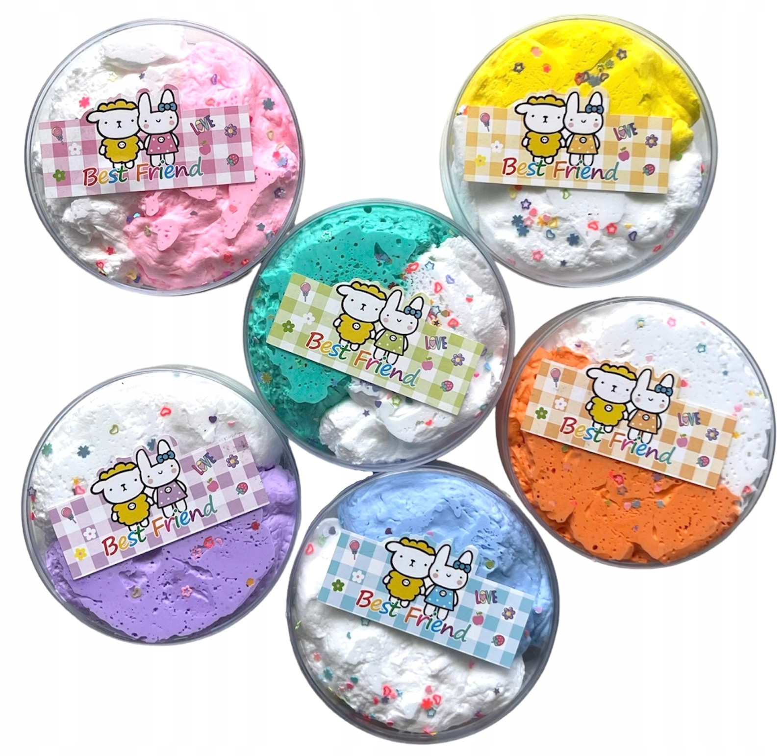 SLIME GLUTEK MASA SENSORYCZNA PIANKOWA FLUFFY SLIME PIANKA Marka SquishySquishies