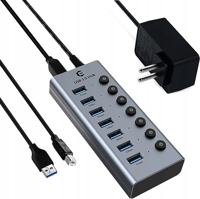 Usb 3.0 7in Hub Multi Splitter typ-c/USB 7v1