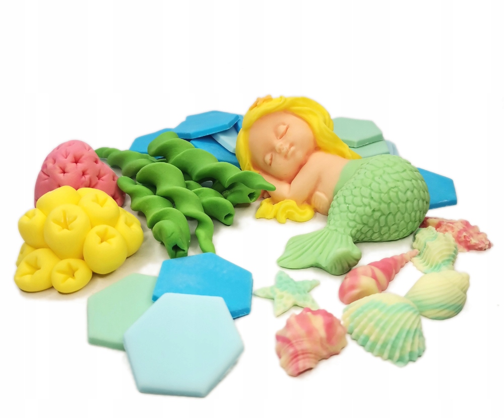 Levně Sada na dort Malá mořská víla doplňky /MS20