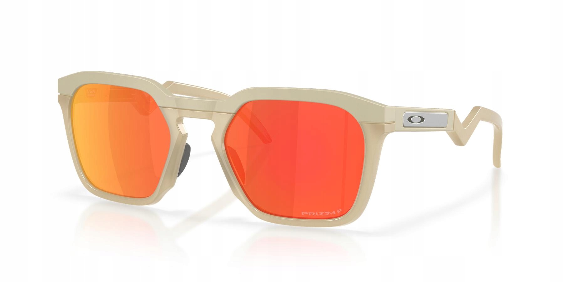 Okulary przeciwsłoneczne unisex Oakley Hstn Sq beżowe OO9533-05