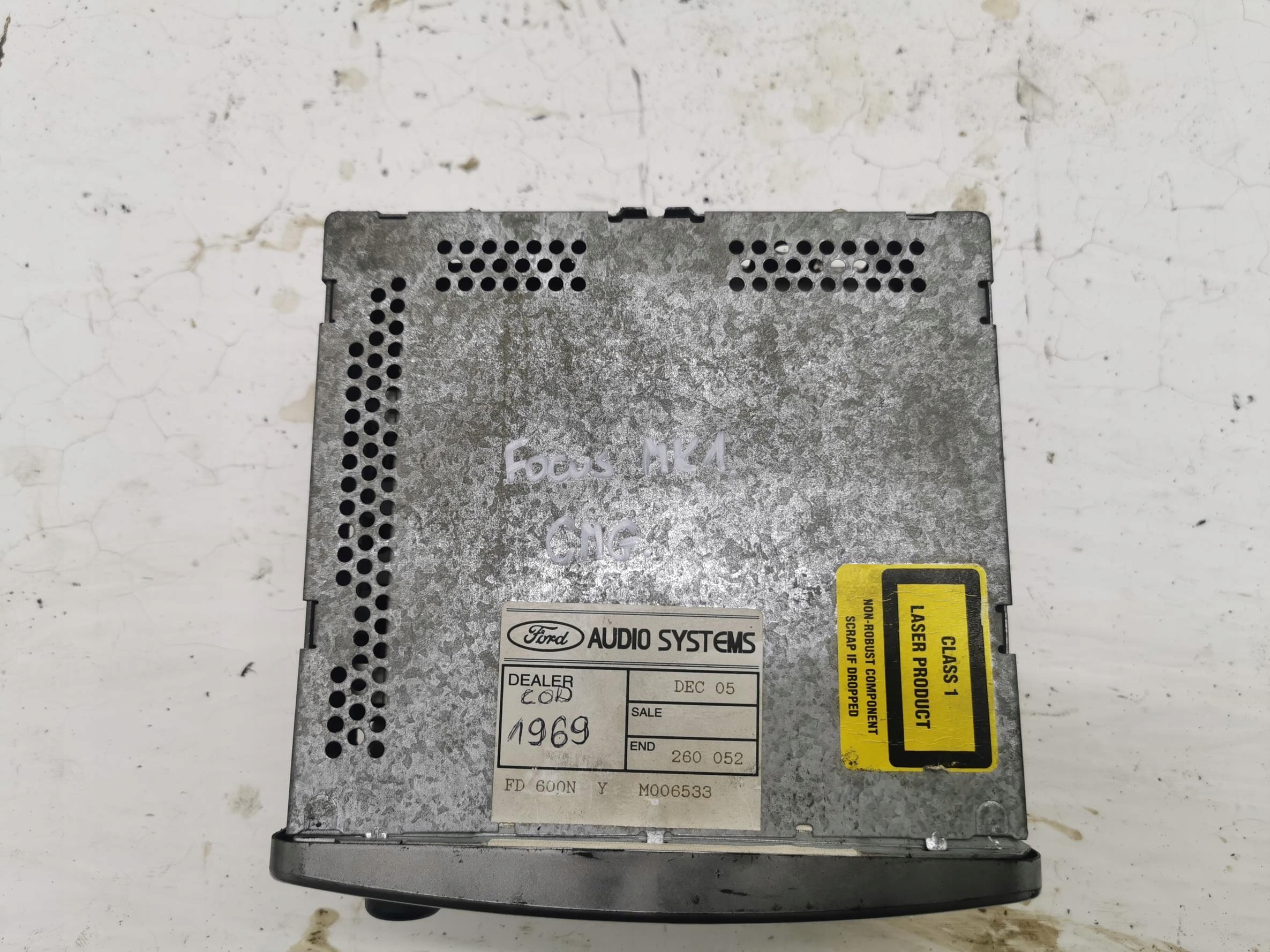 RADIO CD MP3 FORD FOCUS MK1 98AP-18C815-CB + KOD