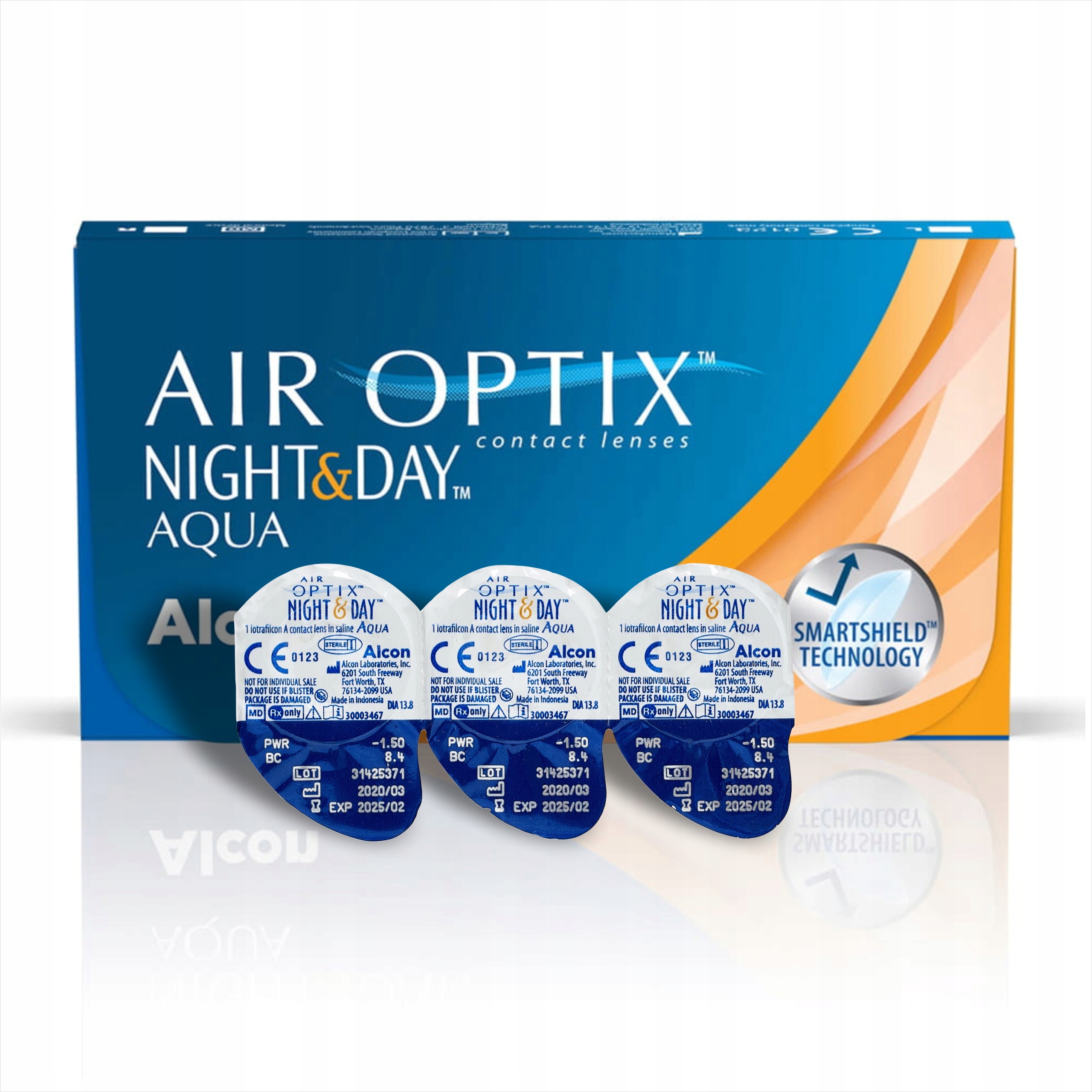 

Air Optix Night&Day Aqua 3szt BC:8,4 moc -7,0