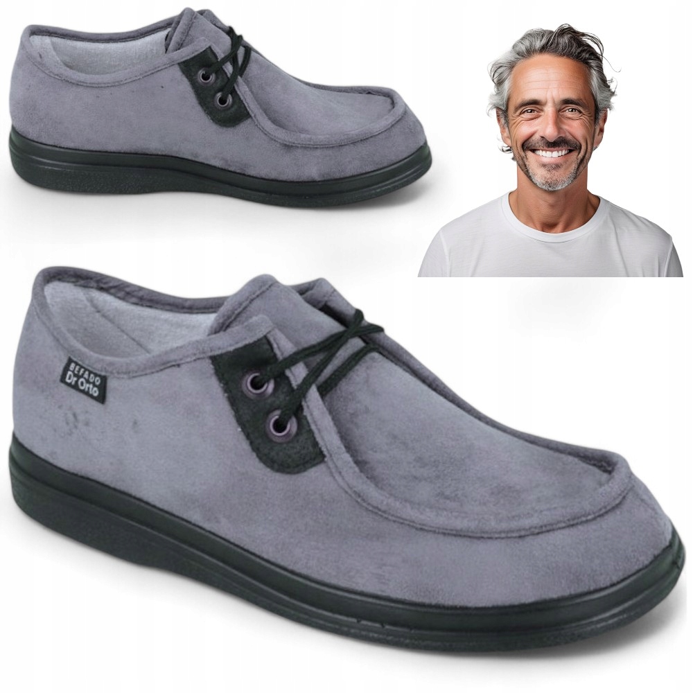 Pánské polobotky Papuče se zavazováním Široké Dr Orto Zdravotní 44