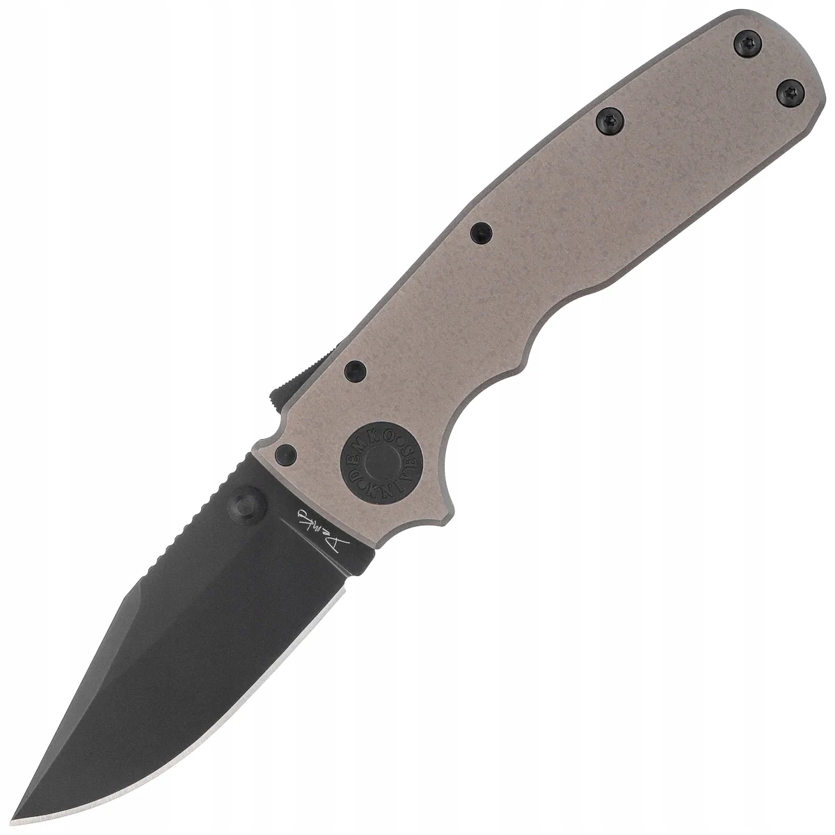 Nůž Edc Demko Shark Cub Stealth Ocel Cpm 20CV DLC od Andrewa Demka