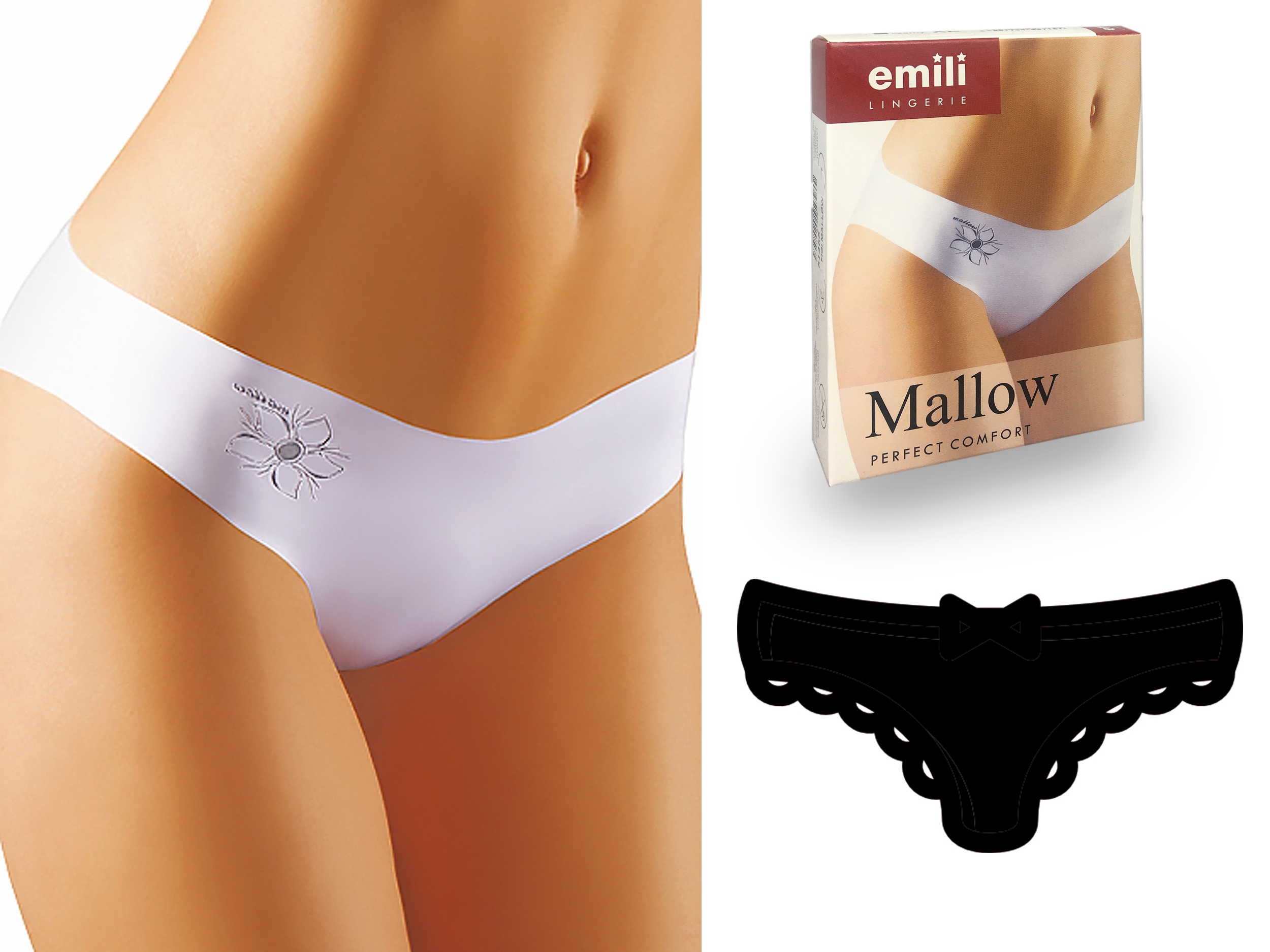

Mallow Laserowo Cięte Figi Emili czarny S