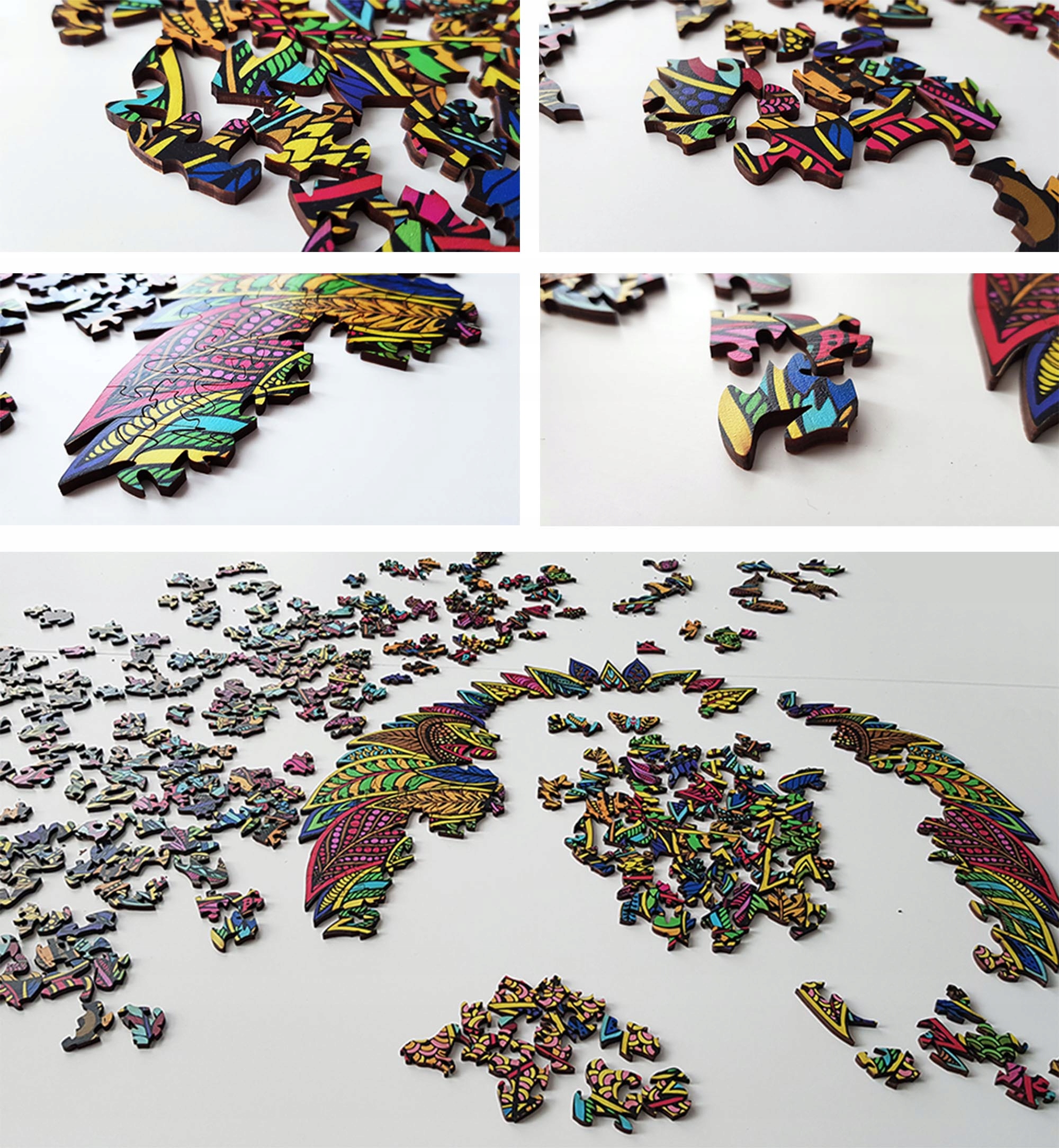 PUZZLE DREWNIANE dla dorosłych XXL - LEW - PREMIUM Marka LASER-TECH