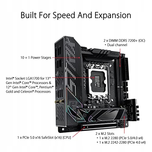 ASUS ROG Strix Z790-I Gaming WiFi Płyta Główna DDR5 mini-ITX — miniatura 2