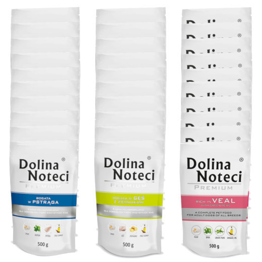 Dolina Noteci Premium MIX 30x500g saszetka mokra karma dla psów