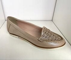 Dámské mokasíny Higo 1472 kůže Béžová 36, Béžová